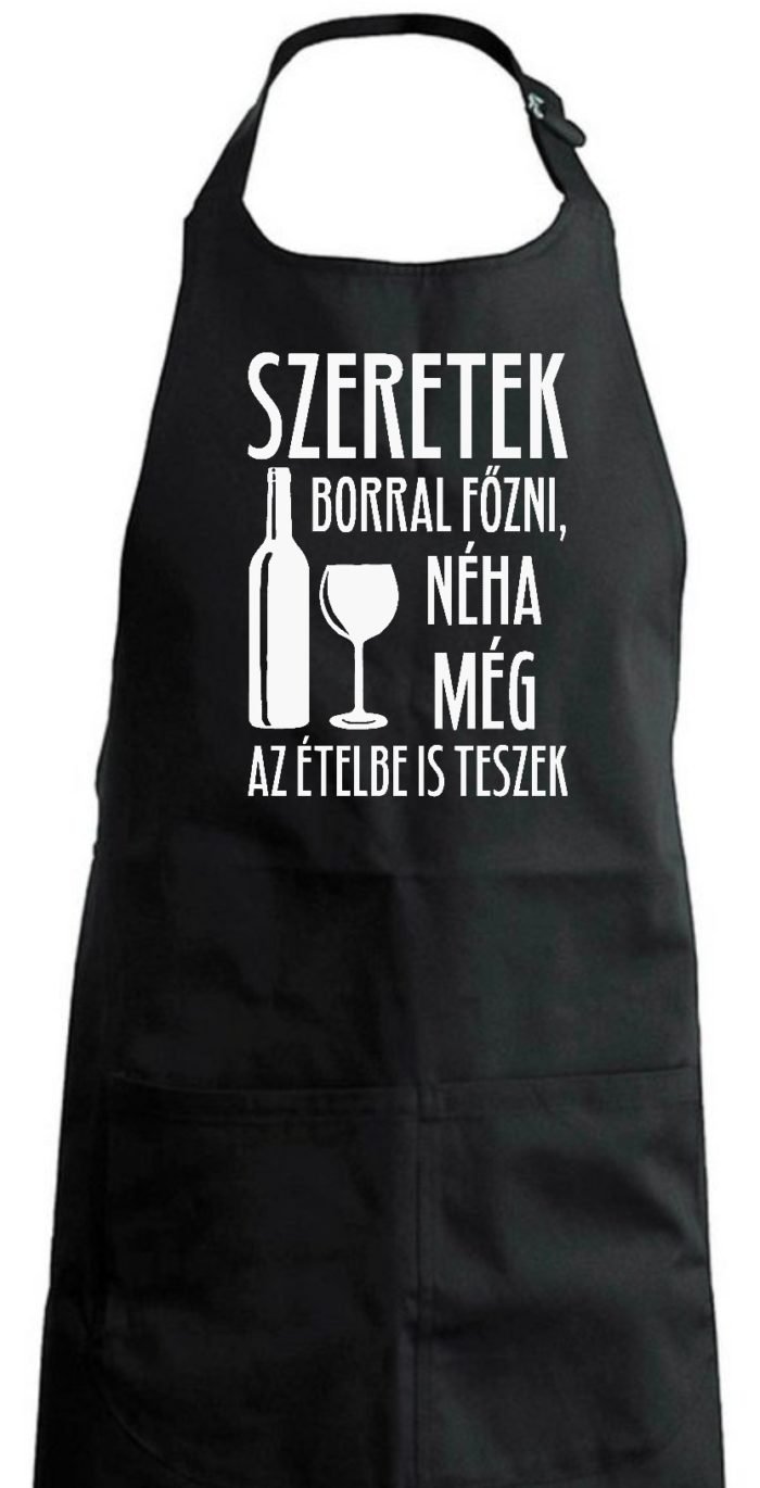 Szeretek borral főzni kötény - Image 6