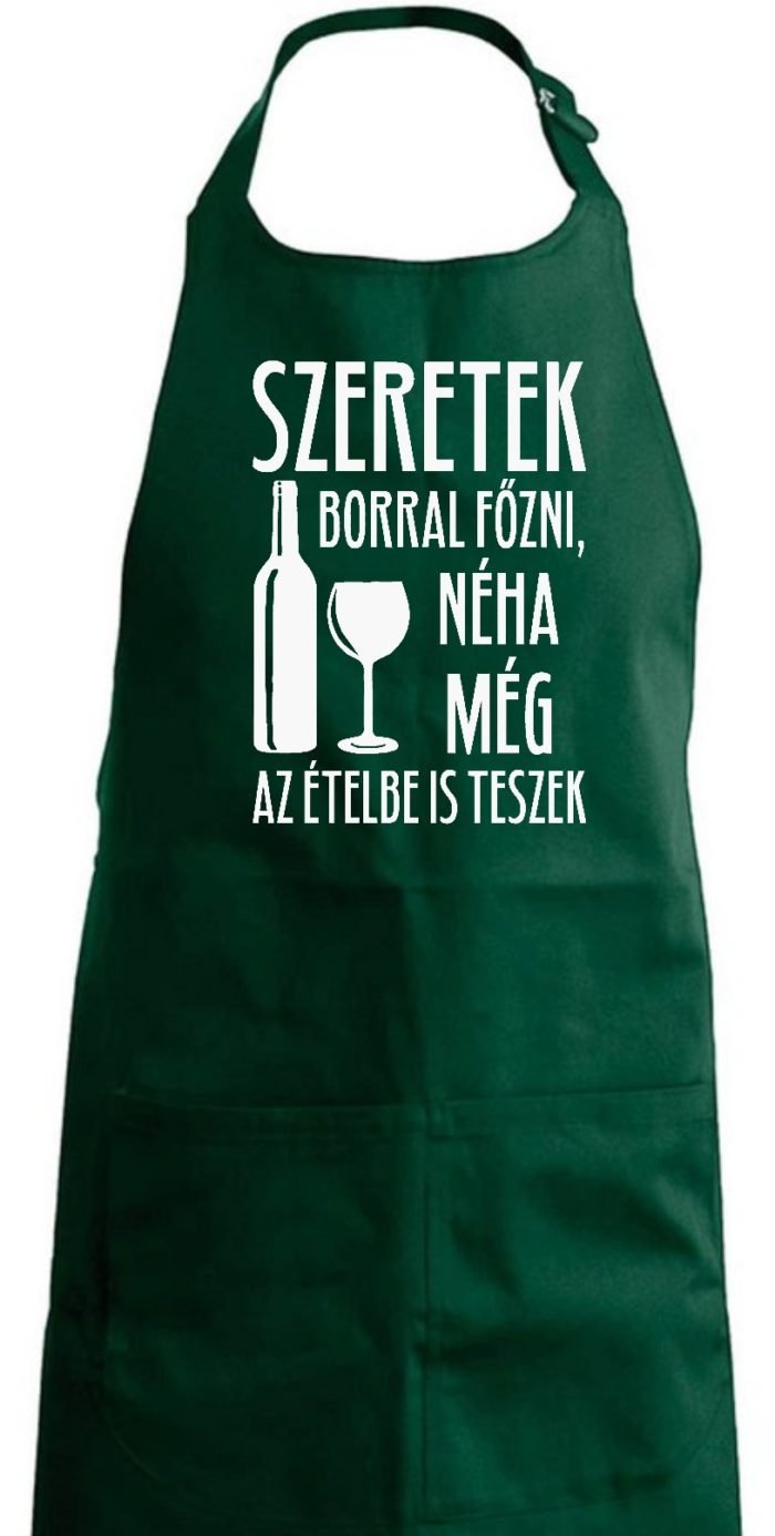 Szeretek borral főzni kötény - Image 5