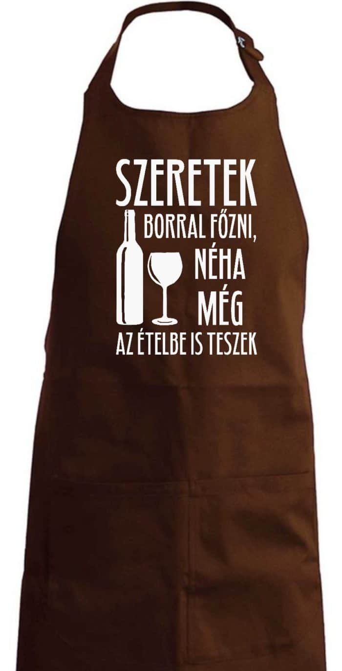 Szeretek borral főzni kötény - Image 4