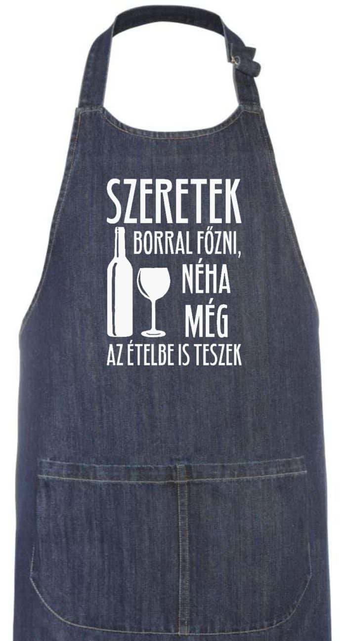 Szeretek borral főzni kötény - Image 3