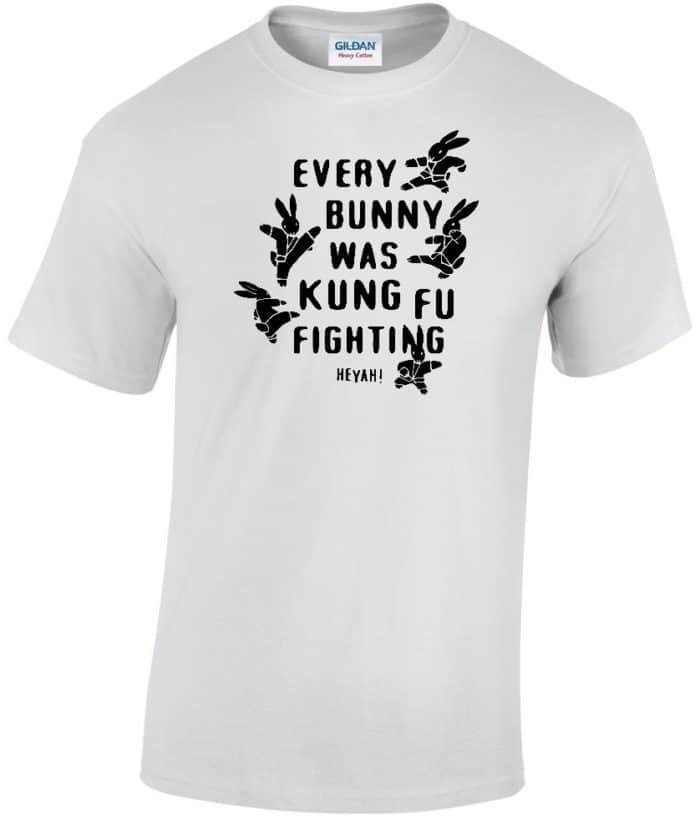 Every bunny was kung fu fighting férfi póló