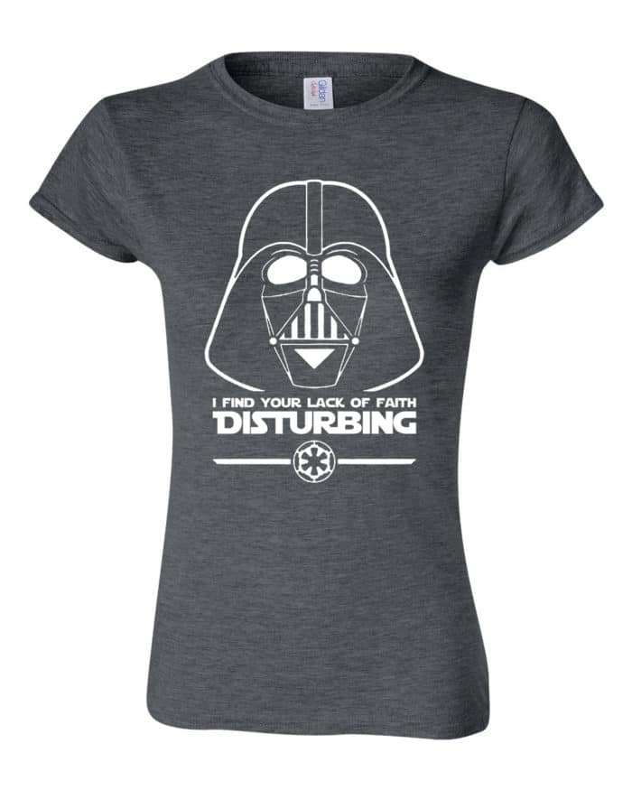 I find your lack of faith disturbing star wars női póló - Image 4