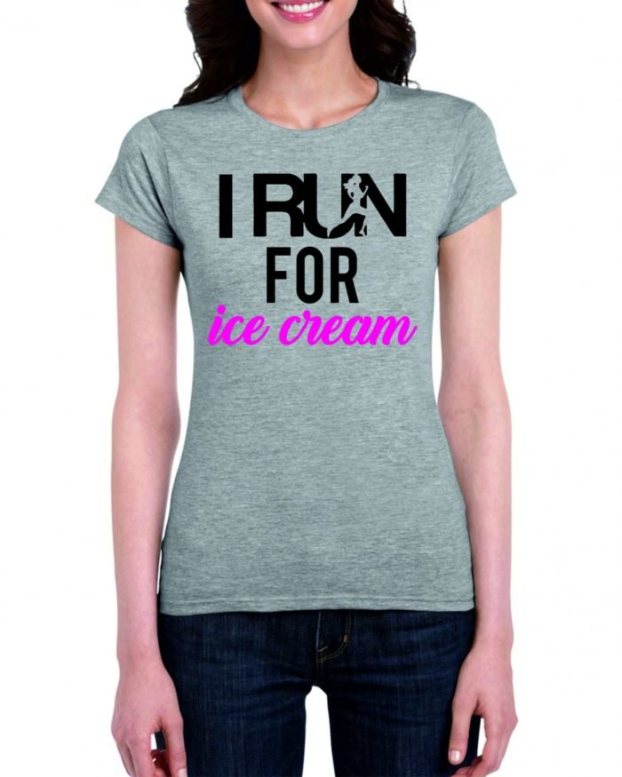 I RUN FOR ICE CREAM női póló