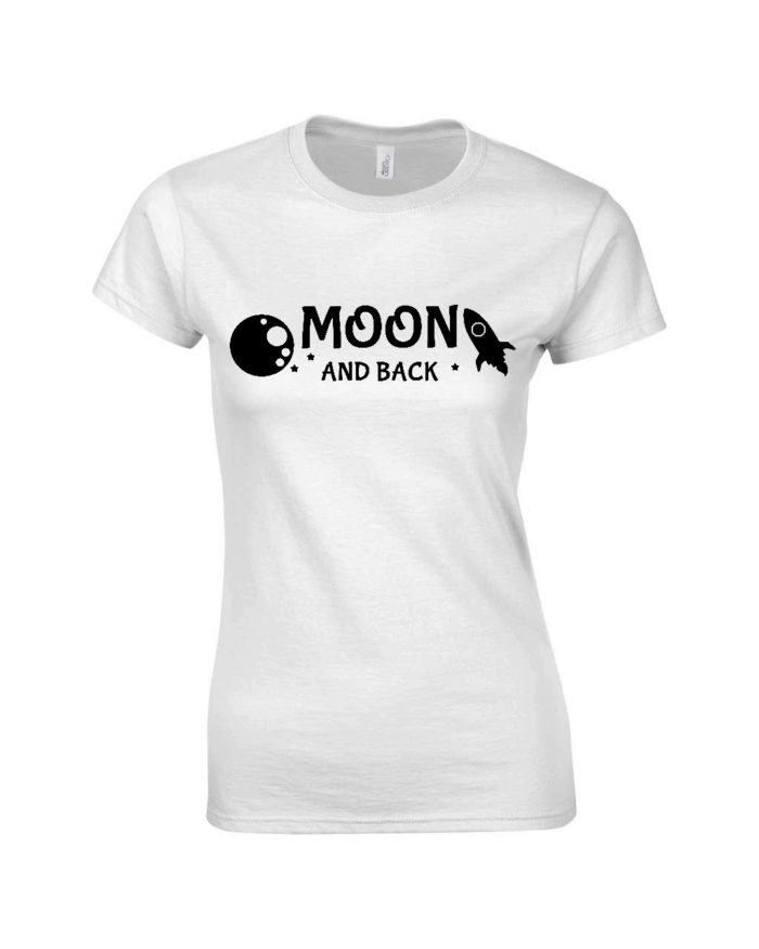 I love you to the moon and back női póló