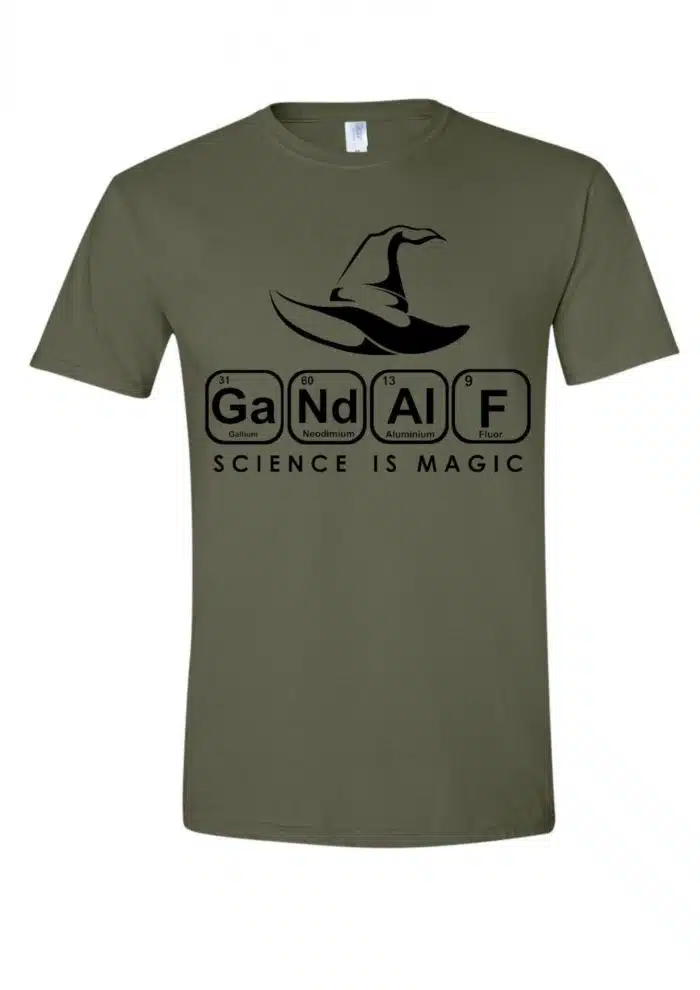 Gandalf Science is Magic férfi póló