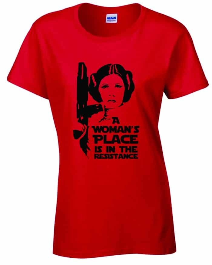 A woman's place is in the Resistance női póló