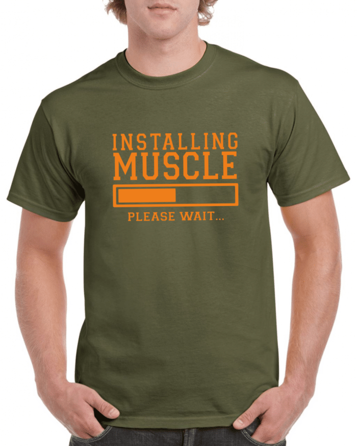 Installing muscle férfi póló