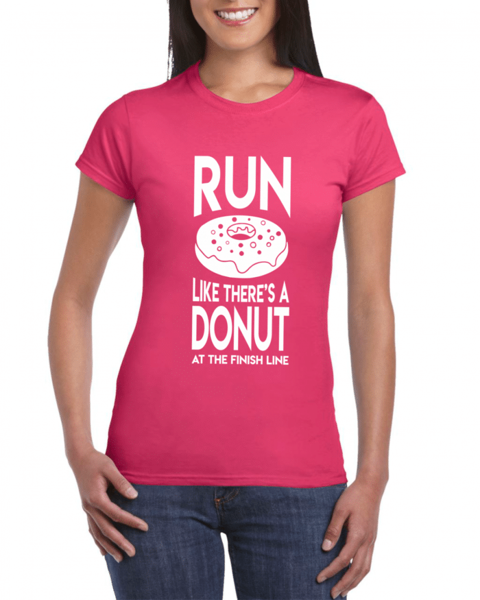 Run like there's a donut at the finish line női póló