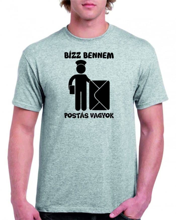 BÍZZ BENNEM POSTÁS VAGYOK férfi póló