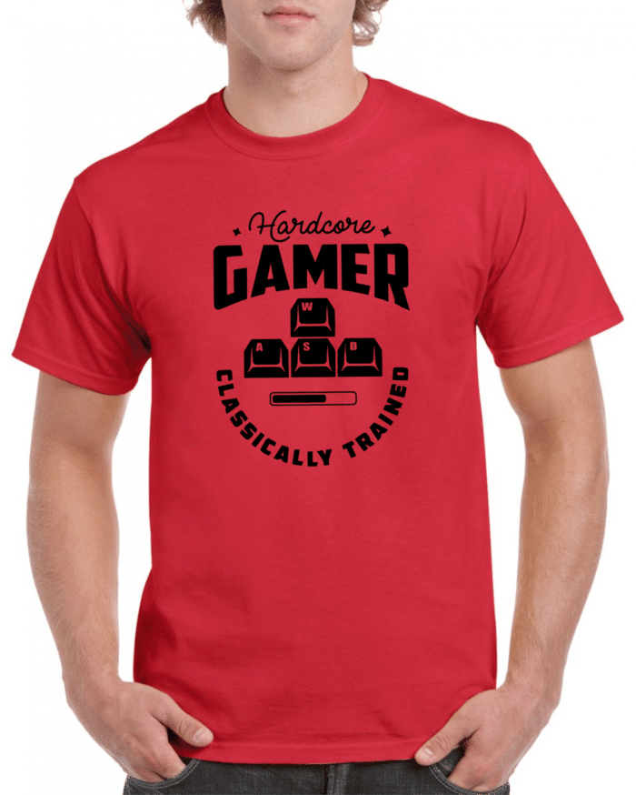 Hardcore gamer férfi póló