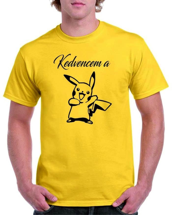 Kedvencem a Pikachu férfi póló