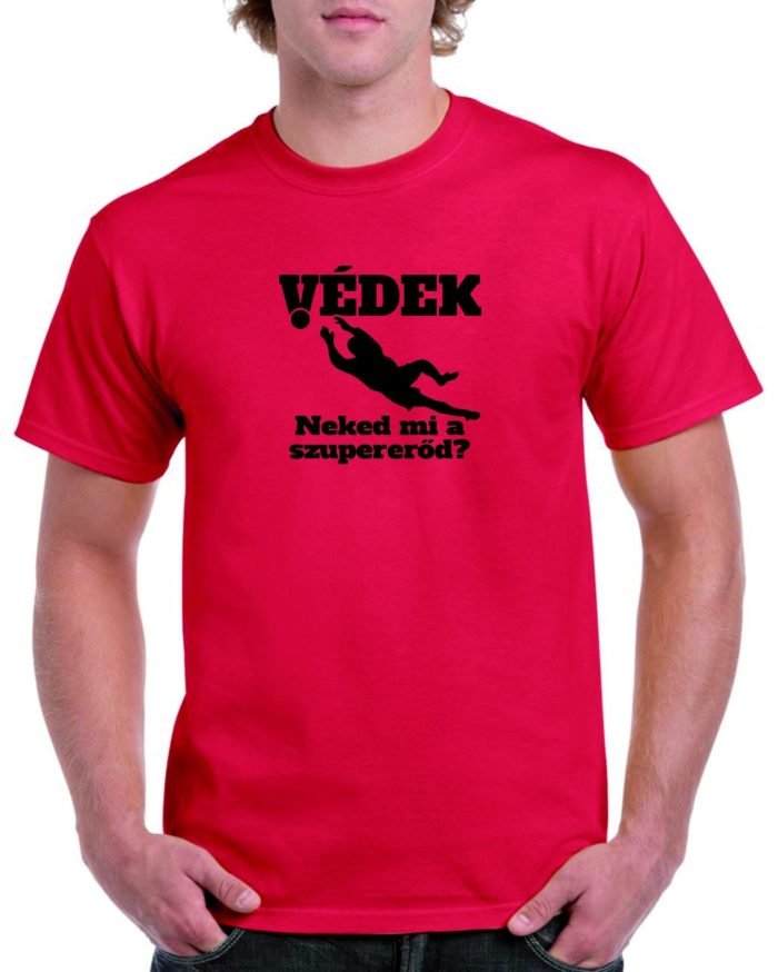 Védek, neked mi a szupererőd Férfi póló