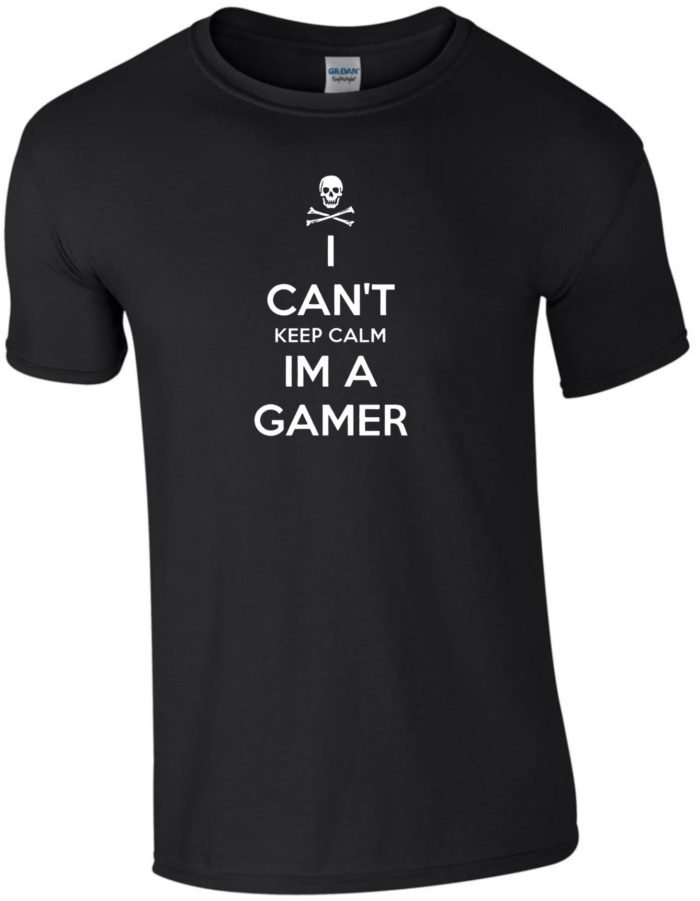 I can't keep calm I'm a gamer férfi póló
