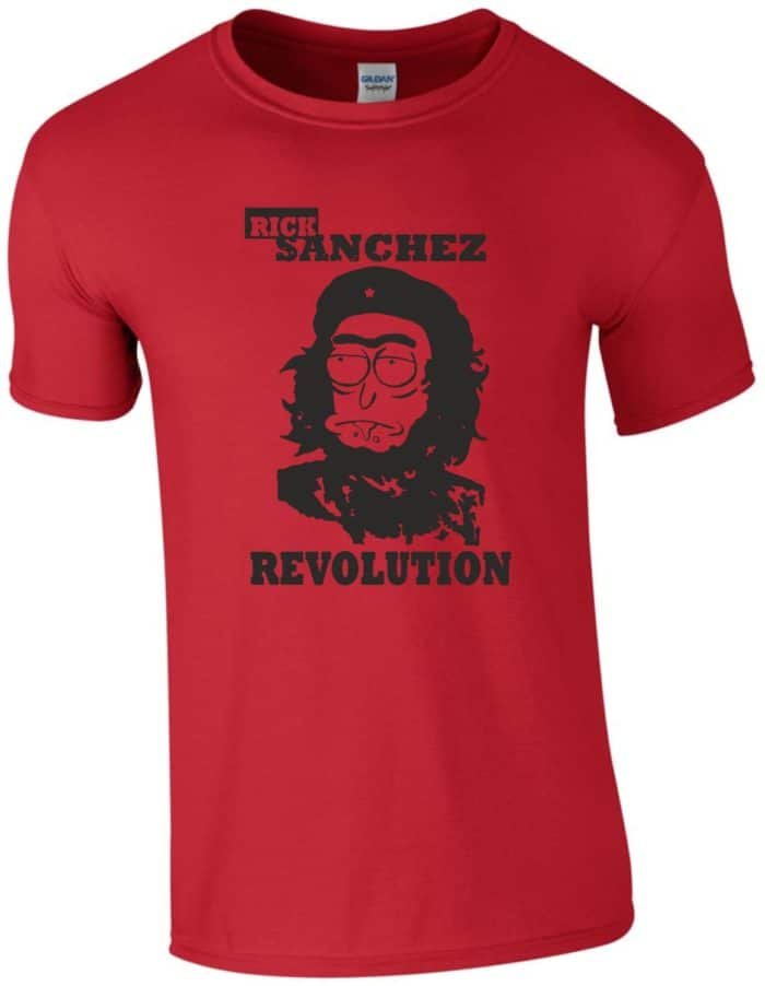Rick sanchez revolution férfi póló