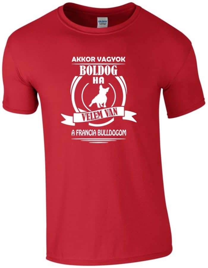 Francia bulldog férfi póló