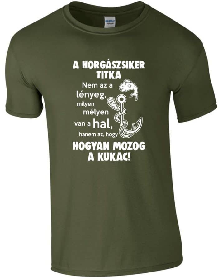 A horgászsiker titka Férfi póló