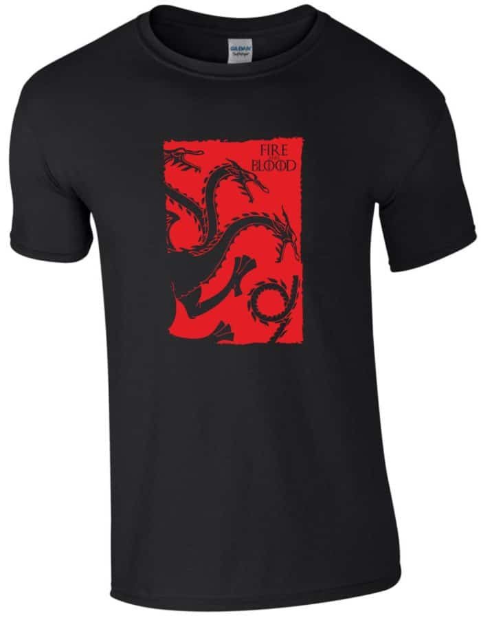 Fire and Blood Trónok Harca Férfi póló