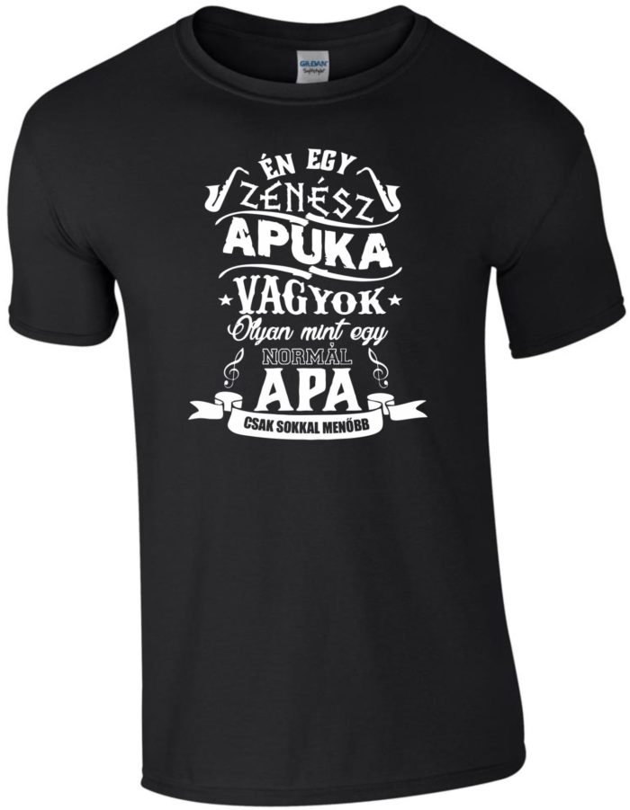 Zenész apuka póló