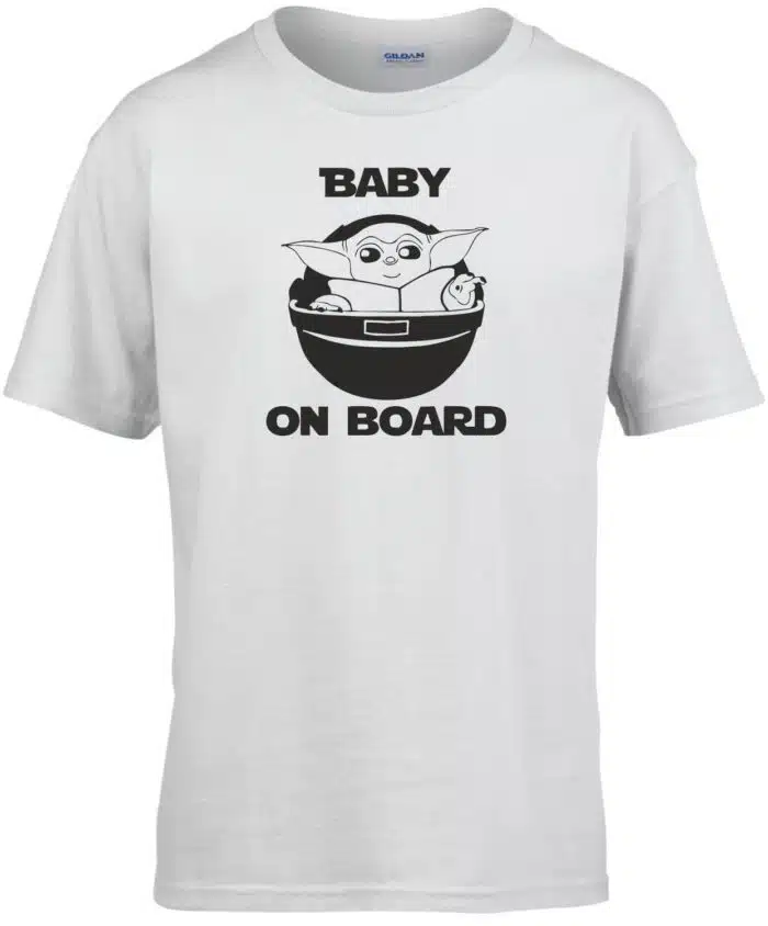 Baby on board the mandalorian gyerek póló