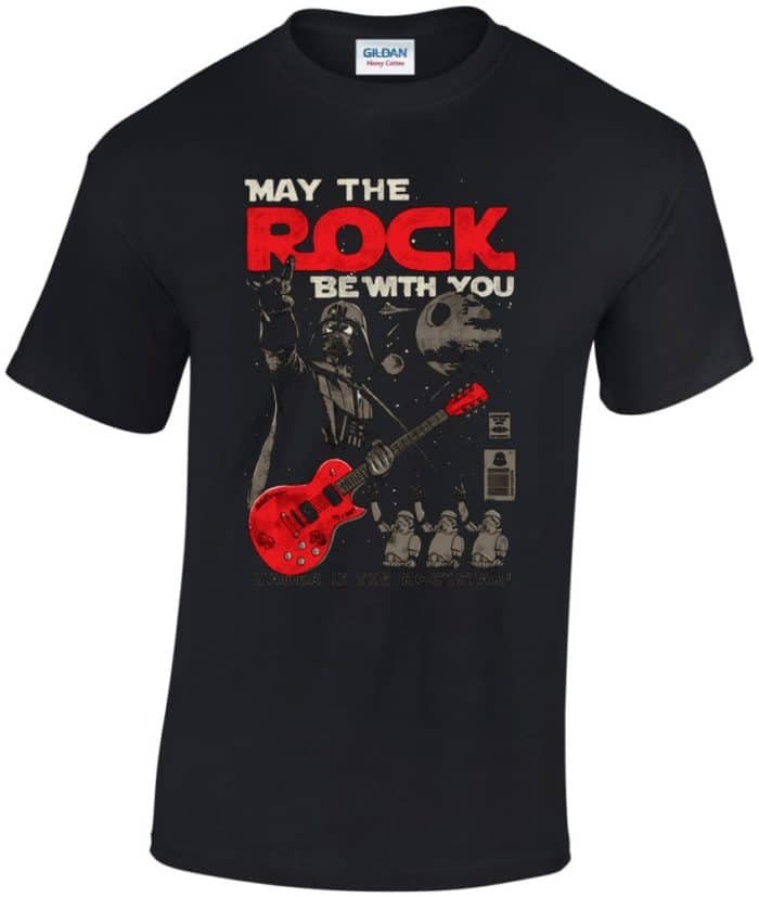 May the rock be with you star wars férfi póló