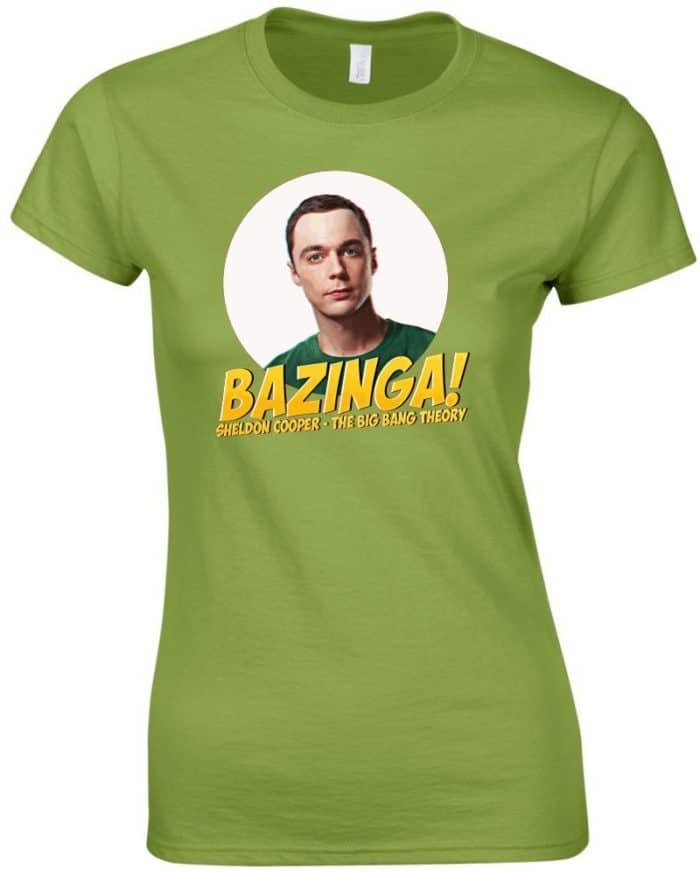 Sheldon Cooper bazinga női póló