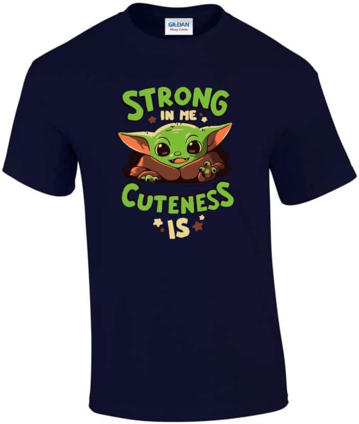 Strong in me cuteness the mandalorian férfi póló