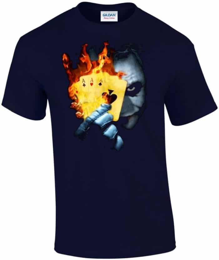 Joker tüzes kártyák férfi póló