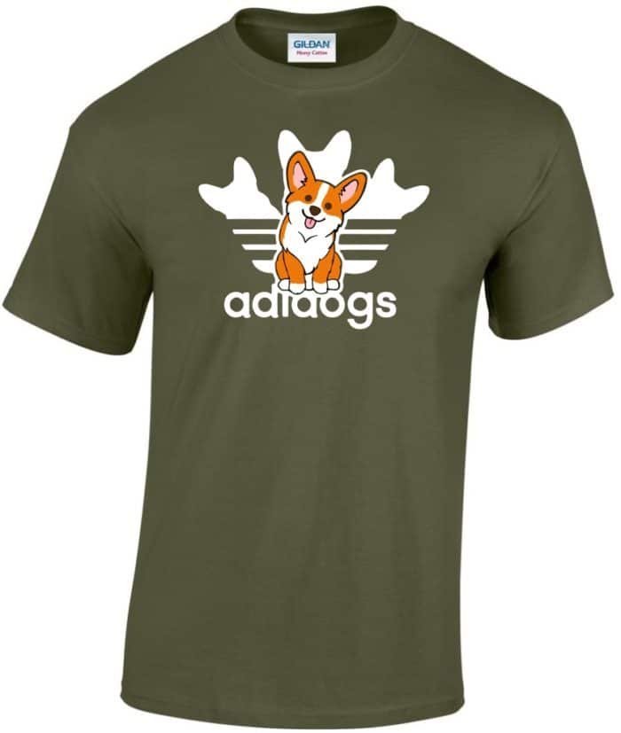 Corgie adidogs férfi póló