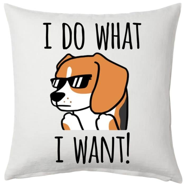 I do what I want beagle párna