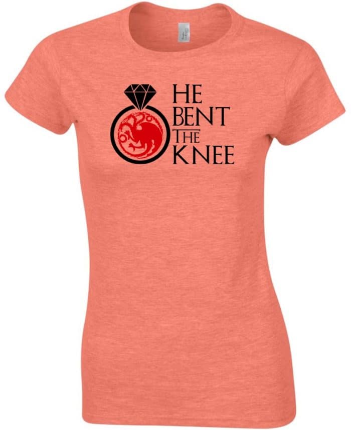 He bent the knee lánybúcsú póló