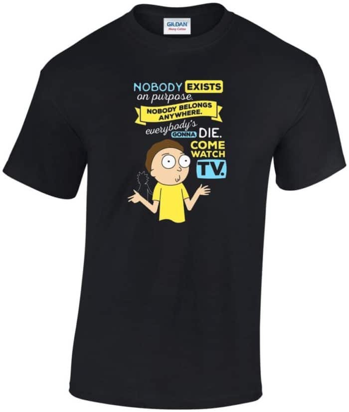Nobody excist Rick és Morty férfi póló