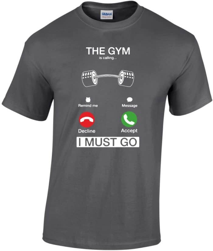 The gym is calling férfi póló