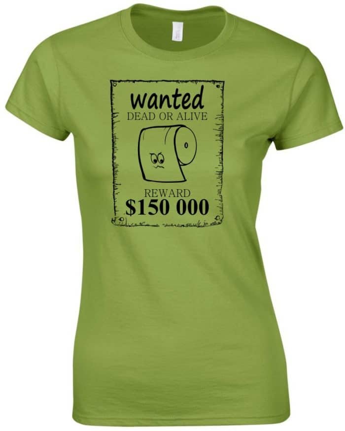 Wanted wc papír női póló