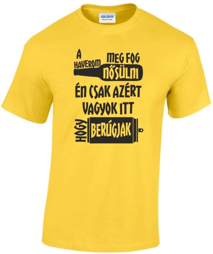 A haverom meg fog nősülni férfi póló