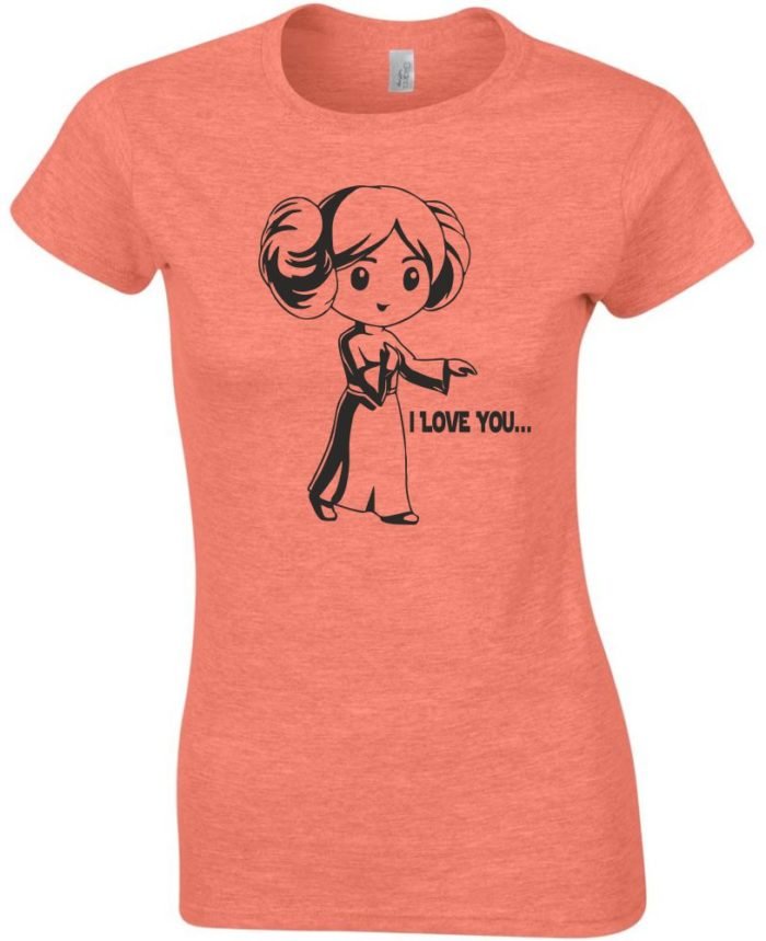 I love you leia női póló