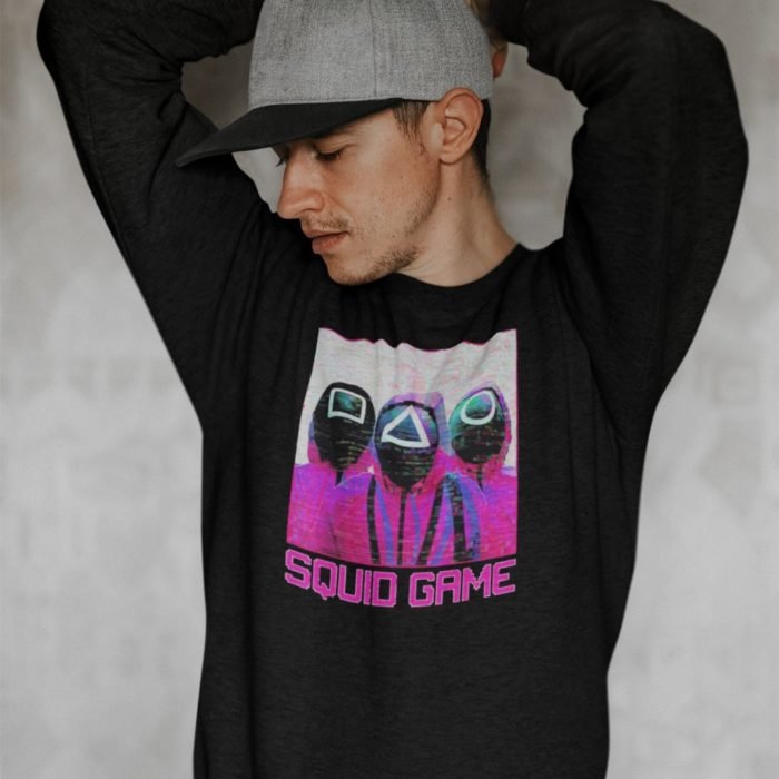 Squid game pink kapucni nélküli pulóver