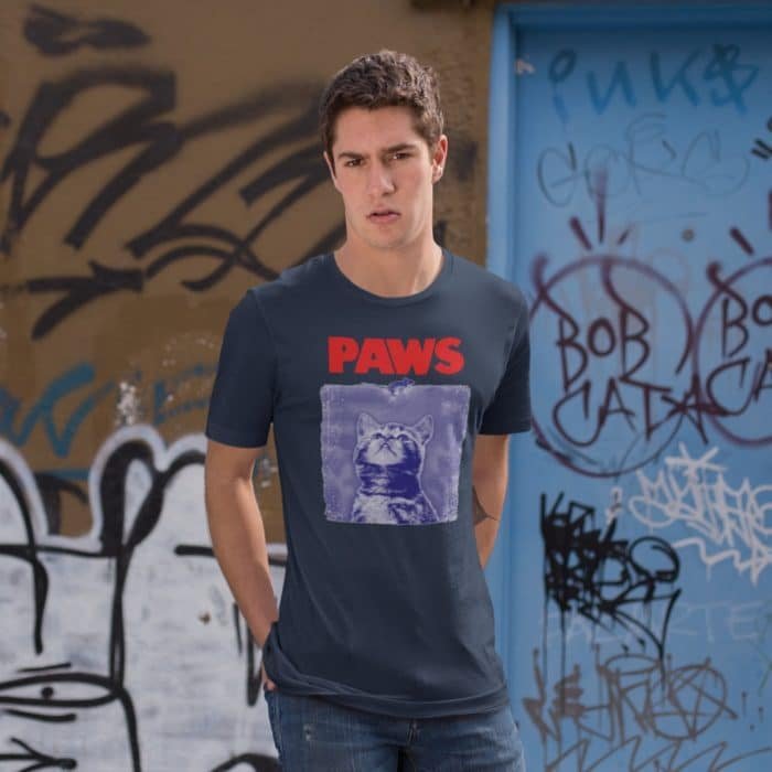 Paws macska férfi póló