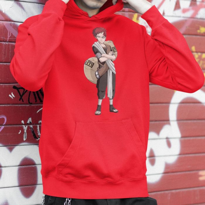 Naruto Gaara kapucnis pulóver