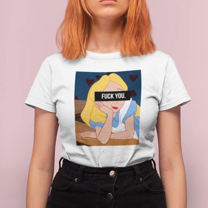 Alice fuck you női póló