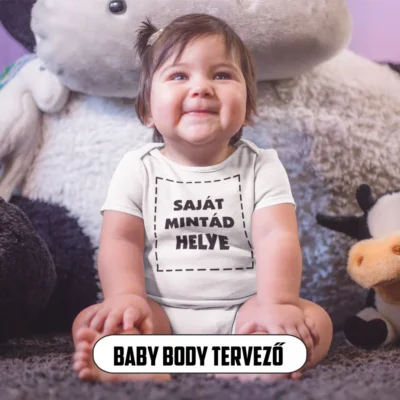 egyedi fényképes baby body ajándékba