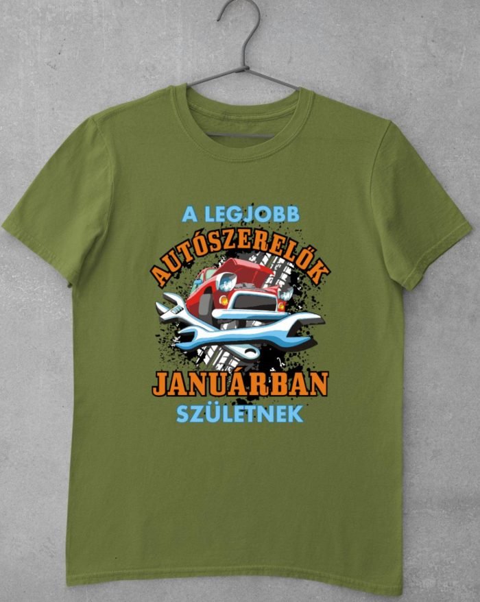 A legjobb autószerelők januárban születnek férfi póló