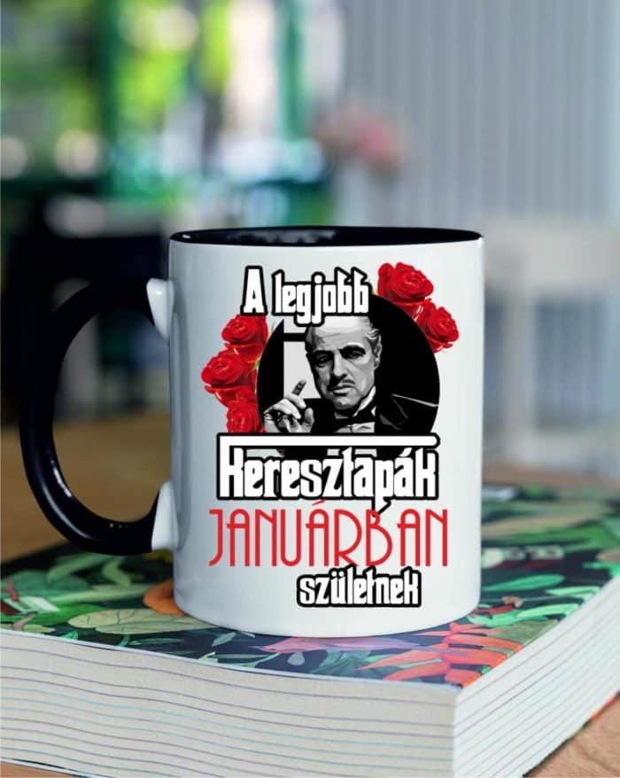A legjobb kersztapák januárban születnek bögre