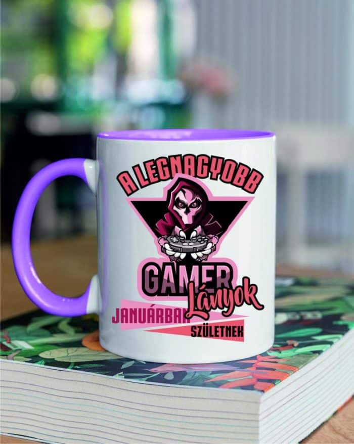 A legnagyobb gamer lányok januárban születnek bögre