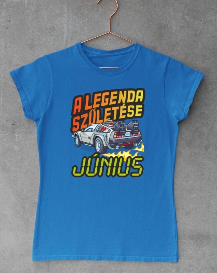 A legenda születése delorean vissza a jövőbe női póló