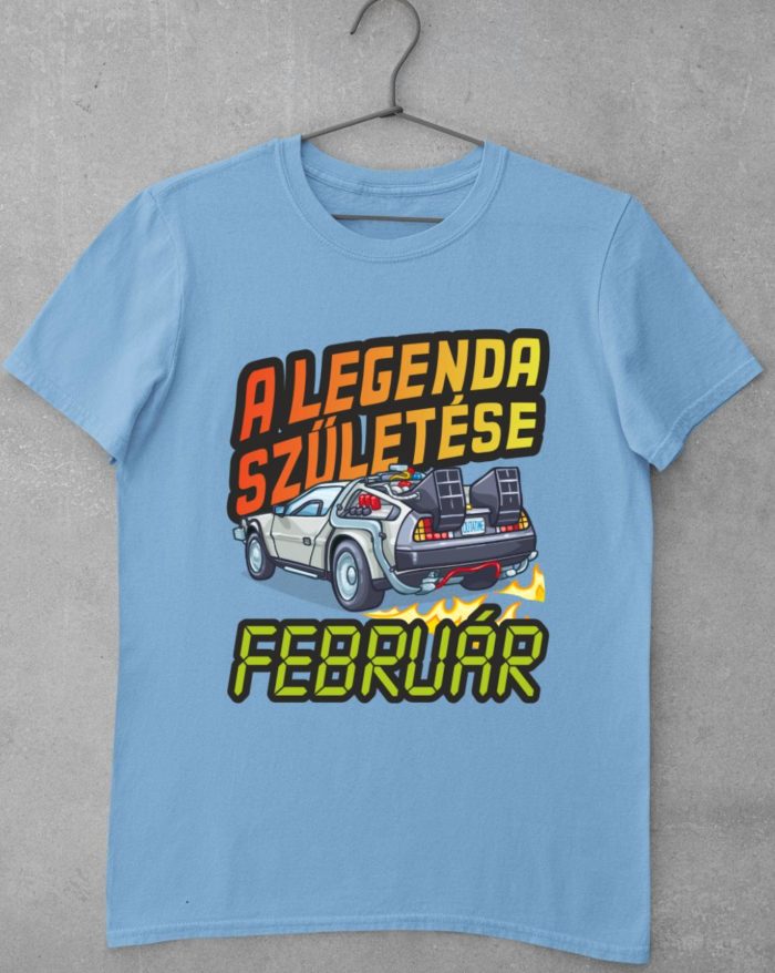 A legenda születése delorean vissza a jövőbe születésnap február férfi póló