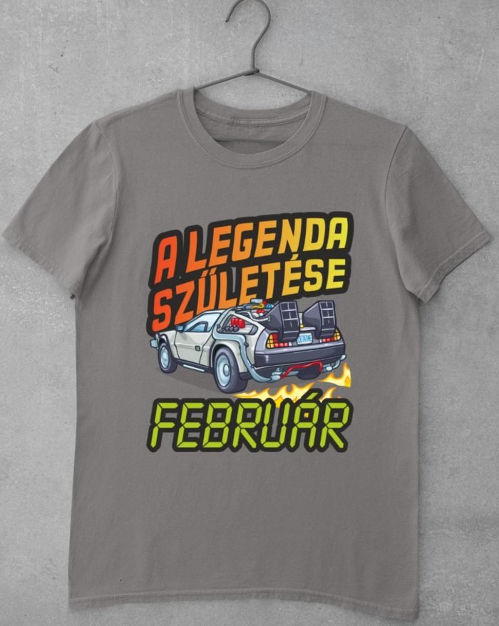 A legenda születése delorean vissza a jövőbe születésnap február férfi póló