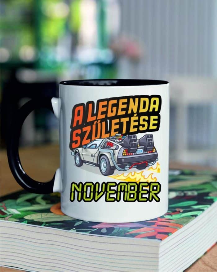 A legenda születése november delorean vissza a jövőbe bögre