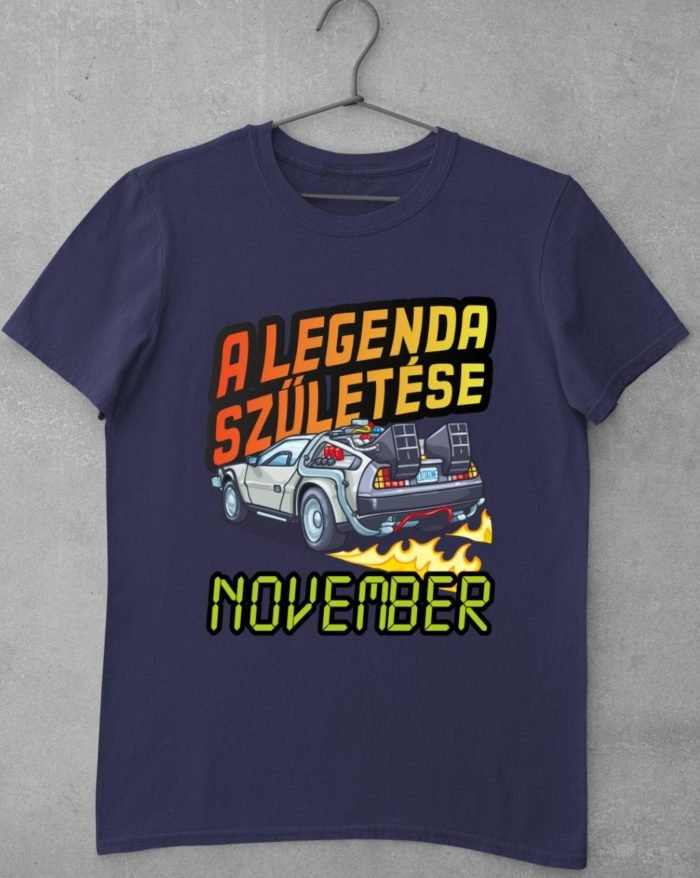 A legenda születése november delorean vissza a jövőbe férfi póló