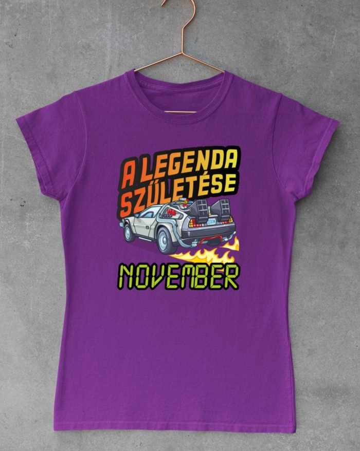 A legenda születése november delorean vissza a jövőbe női póló