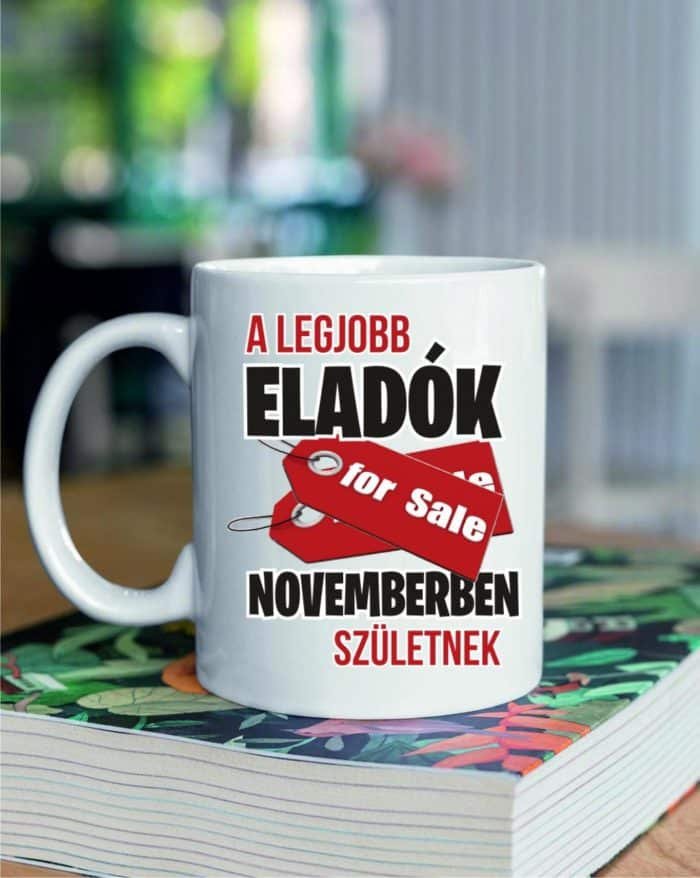 A legjobb eladók novemberben születnek bögre